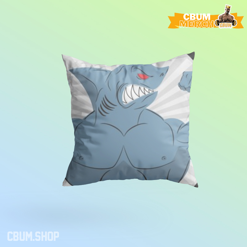 Cbum Shark Gym 31 Throw Pillow